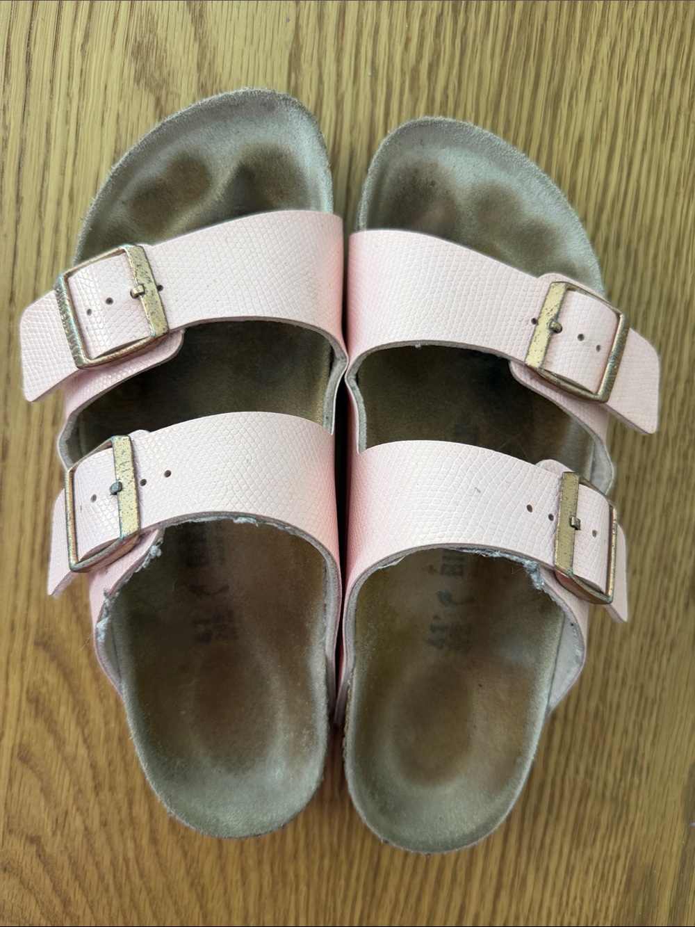Birkenstock Pink Double-Buckle Slide Sandals